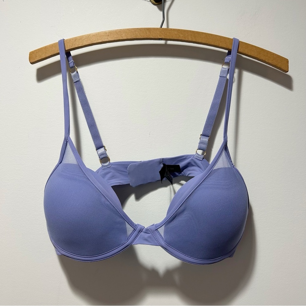 Pepper Classic All You Bra Mesh Size 38A Ultra Violet Purple T Shirt Comfort